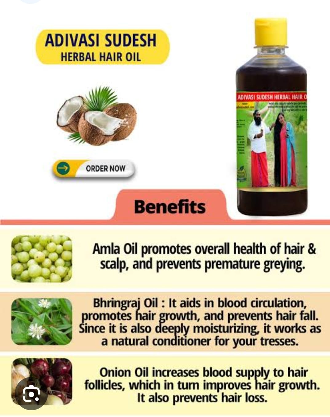 ADIVASI HERBAL HAIR OIL ALL VARIANTS